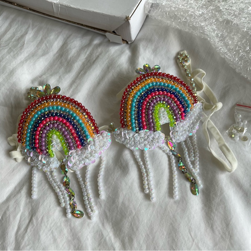 New Magical Wonderland Rainbow Carnival Bra